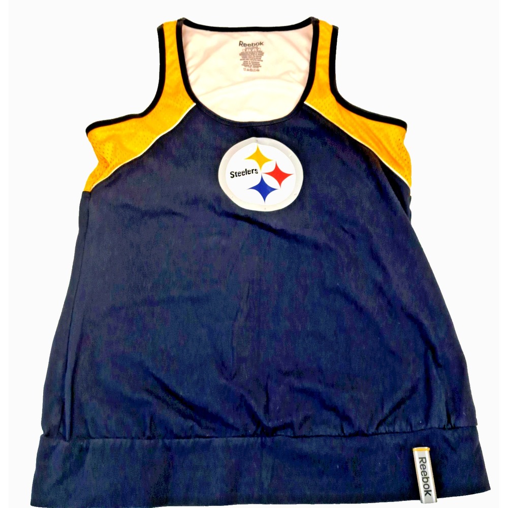 Pittsburgh Steelers Reebok Tank Top‎ Women's M Football Fan Gear NFL Team